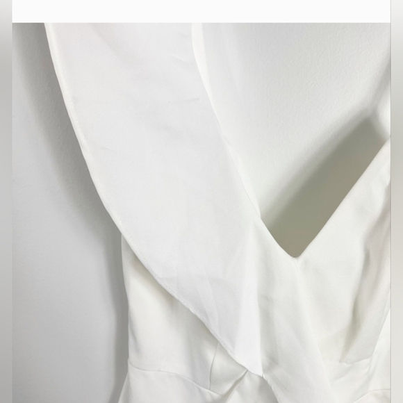 Mac Duggal White Ruffle Mini Dress- Great For Your Bridal Shower!! - Picture 8 of 16